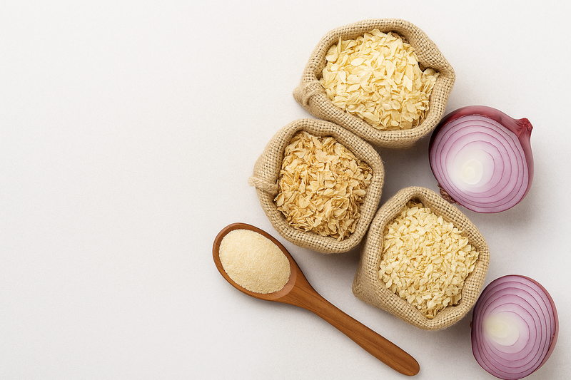Certified Indian Supplier of Dehydrated Onion & Garlic for All Food Industry Segments