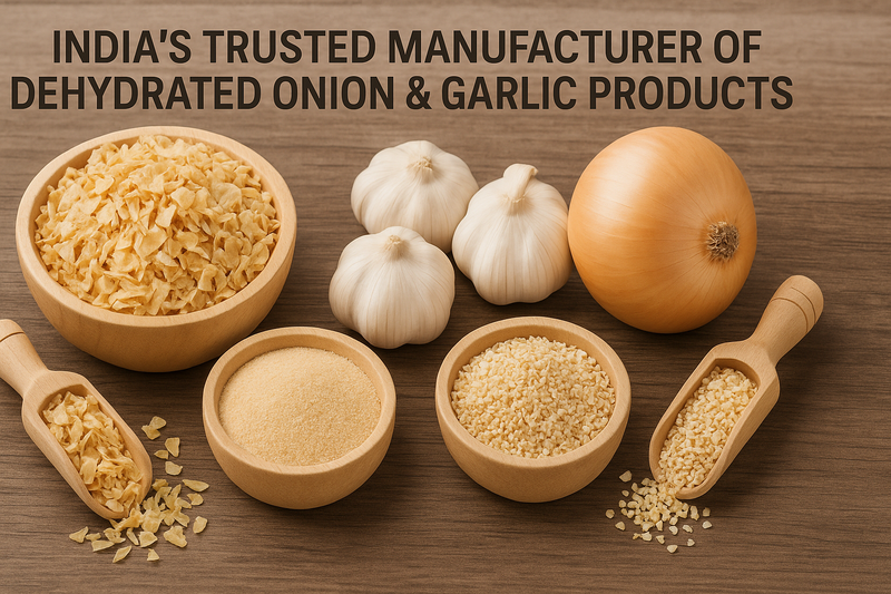 India’s Trusted Manufacturer of Dehydrated Onion & Garlic Products