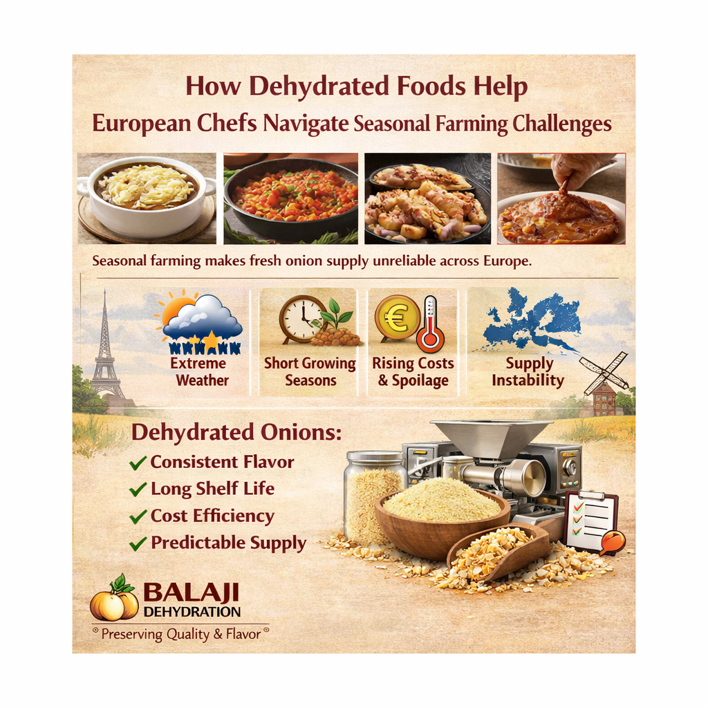 How Dehydrated Foods Can Help European Chefs Adapt to Seasonal Farming Challenges