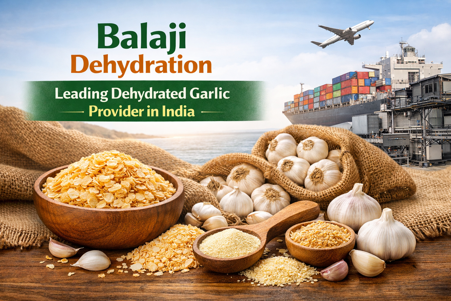 Why Balaji Dehydration Stands Out as a Leading Dehydrated Garlic Provider in India